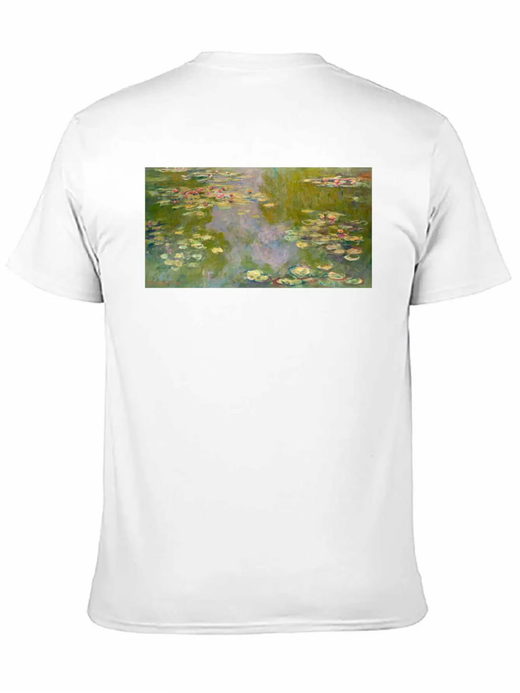 Water Lilies Face Mask Unisex Casual T-Shirt – Clean Design For Daily Comfort