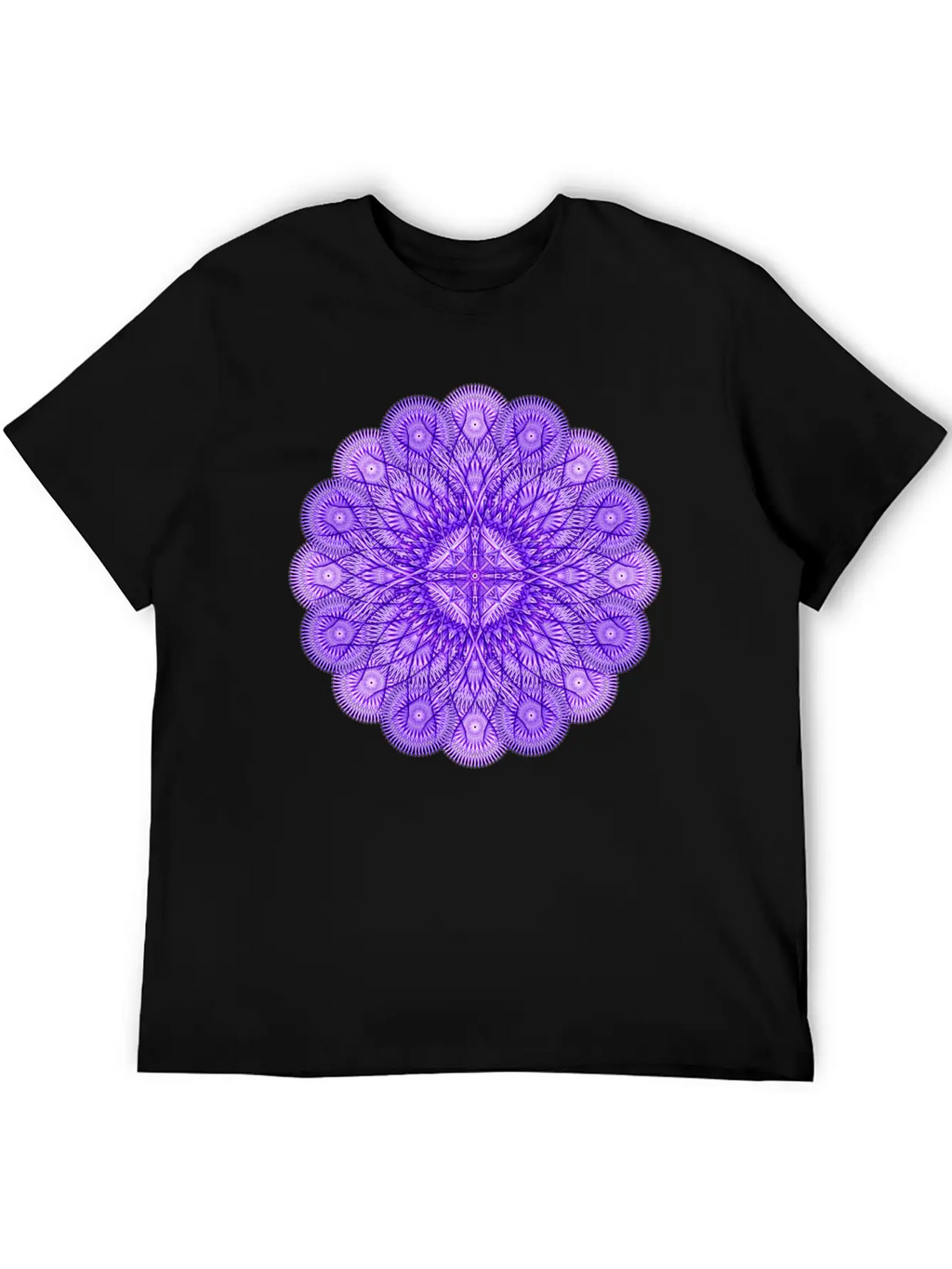 Water Mark Mandala Modern Fit Casual T-Shirt – Clean And Versatile Design