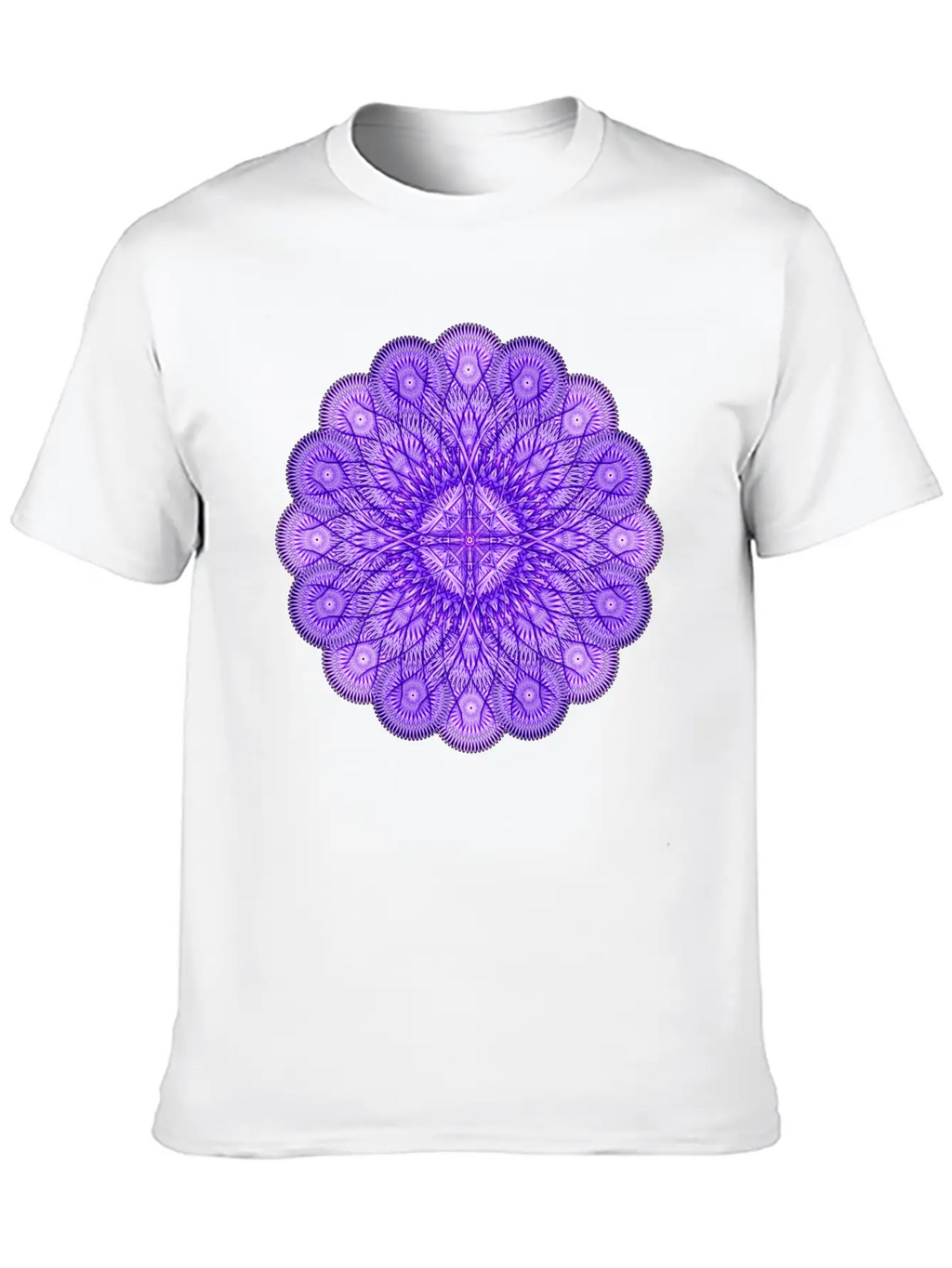 Water Mark Mandala Modern Fit Casual T-Shirt – Clean And Versatile Design