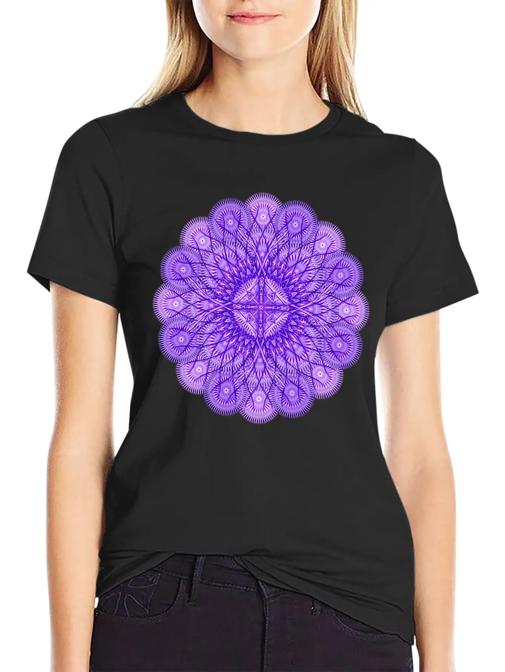 Water Mark Mandala Modern Fit Casual T-Shirt – Clean And Versatile Design