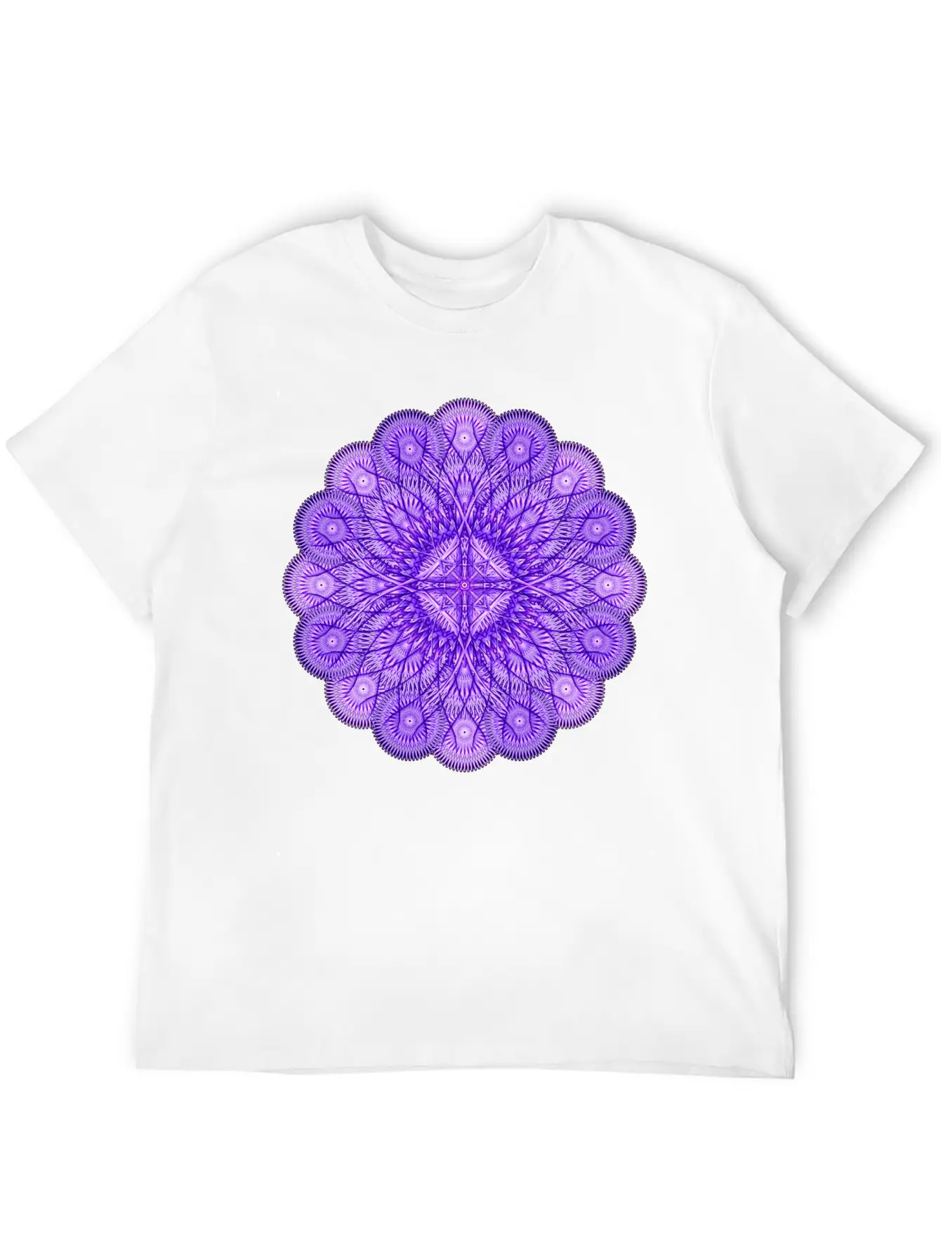 Water Mark Mandala Modern Fit Casual T-Shirt – Clean And Versatile Design