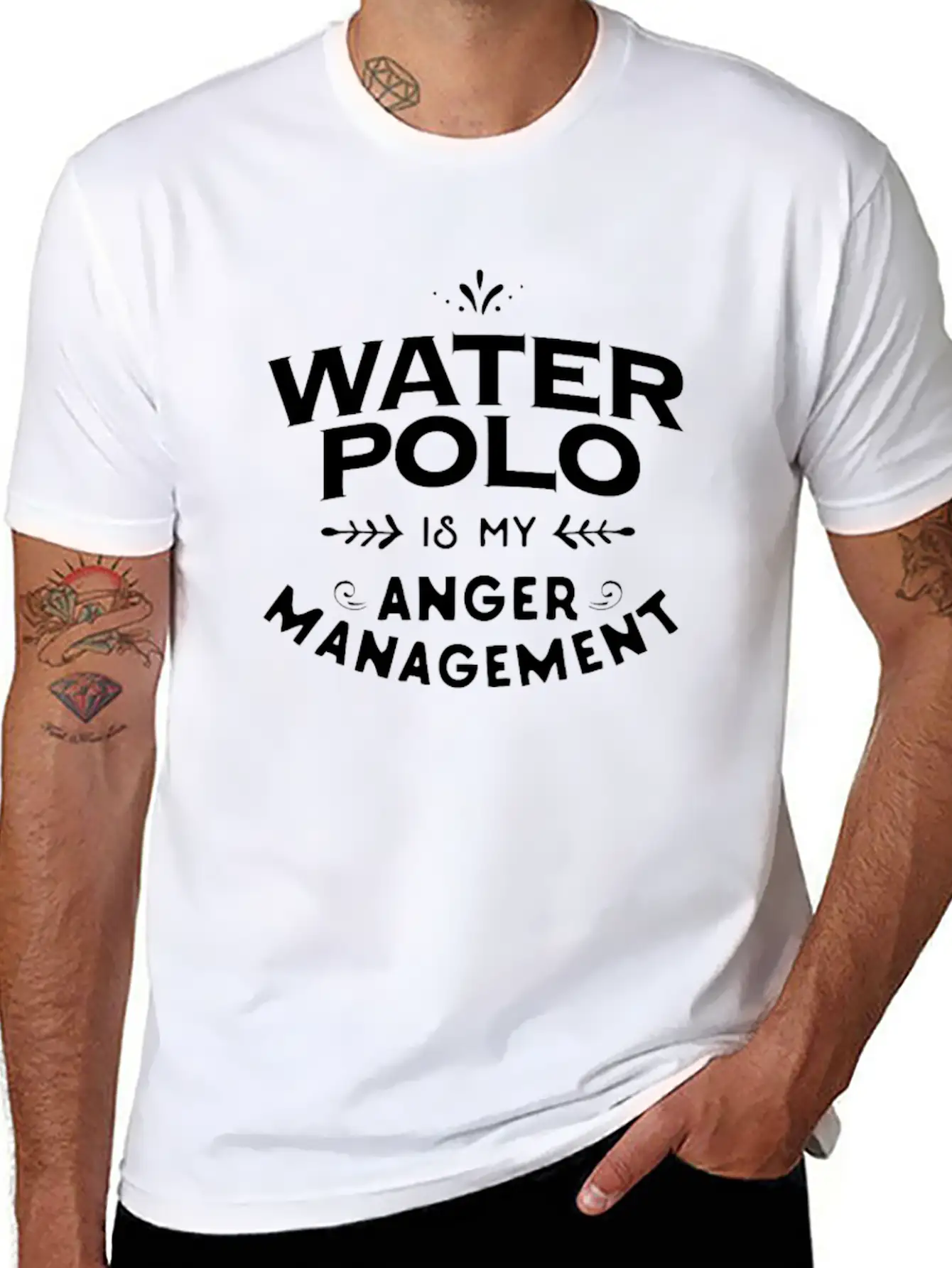 Water Polo Is My Anger Management Classic Cotton Tee – Unisex Comfort For Any Season