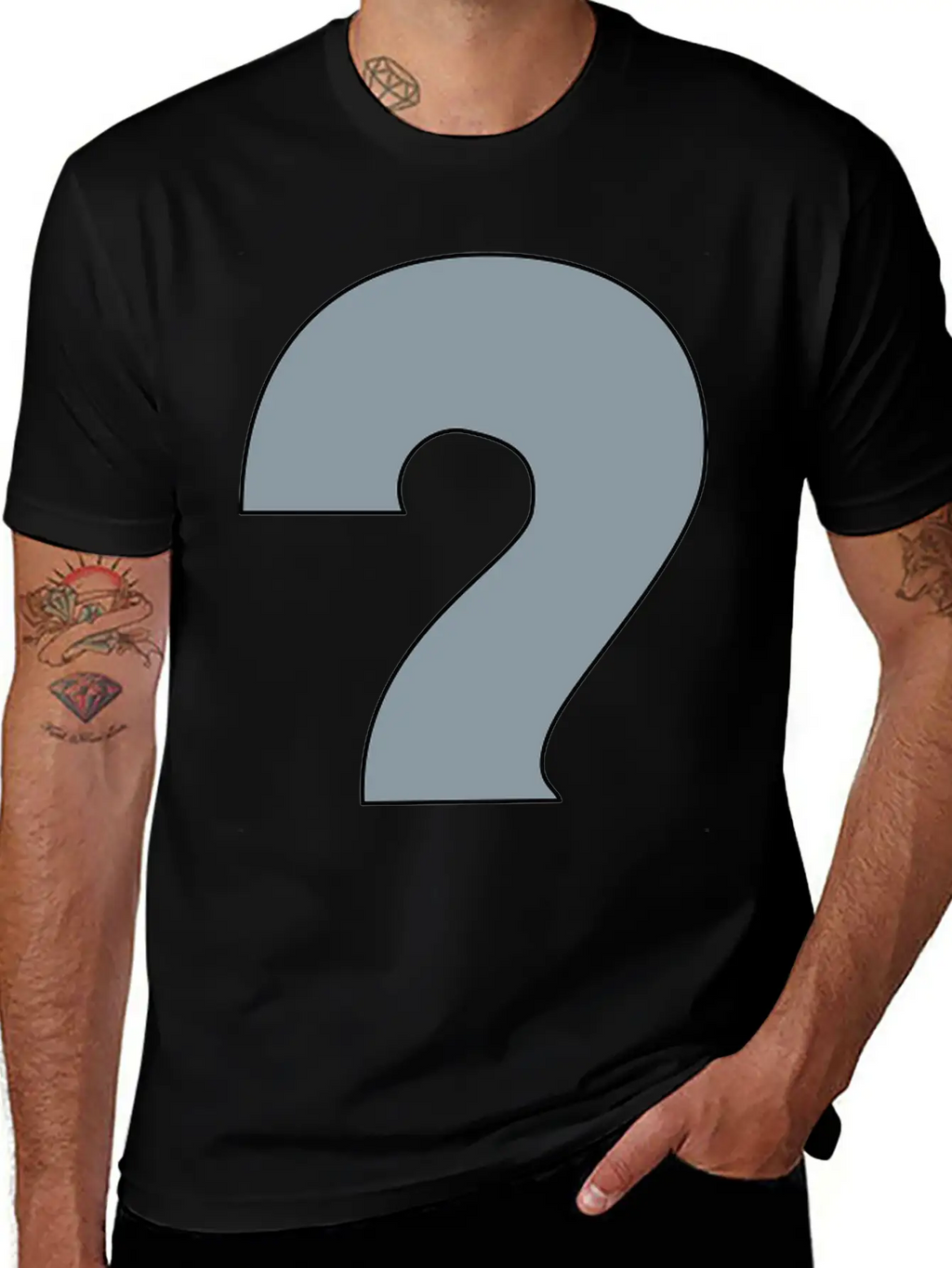 Water Question Mark Basic Graphic T-Shirt – Daily Comfort In Soft Cotton