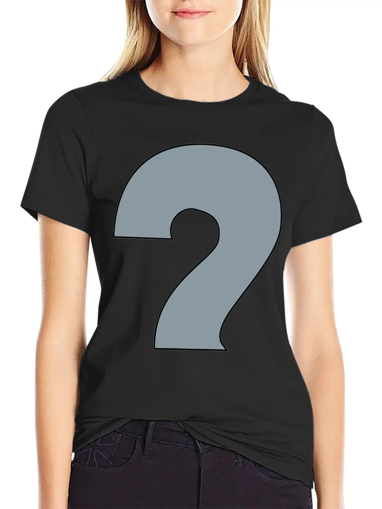 Water Question Mark Basic Graphic T-Shirt – Daily Comfort In Soft Cotton
