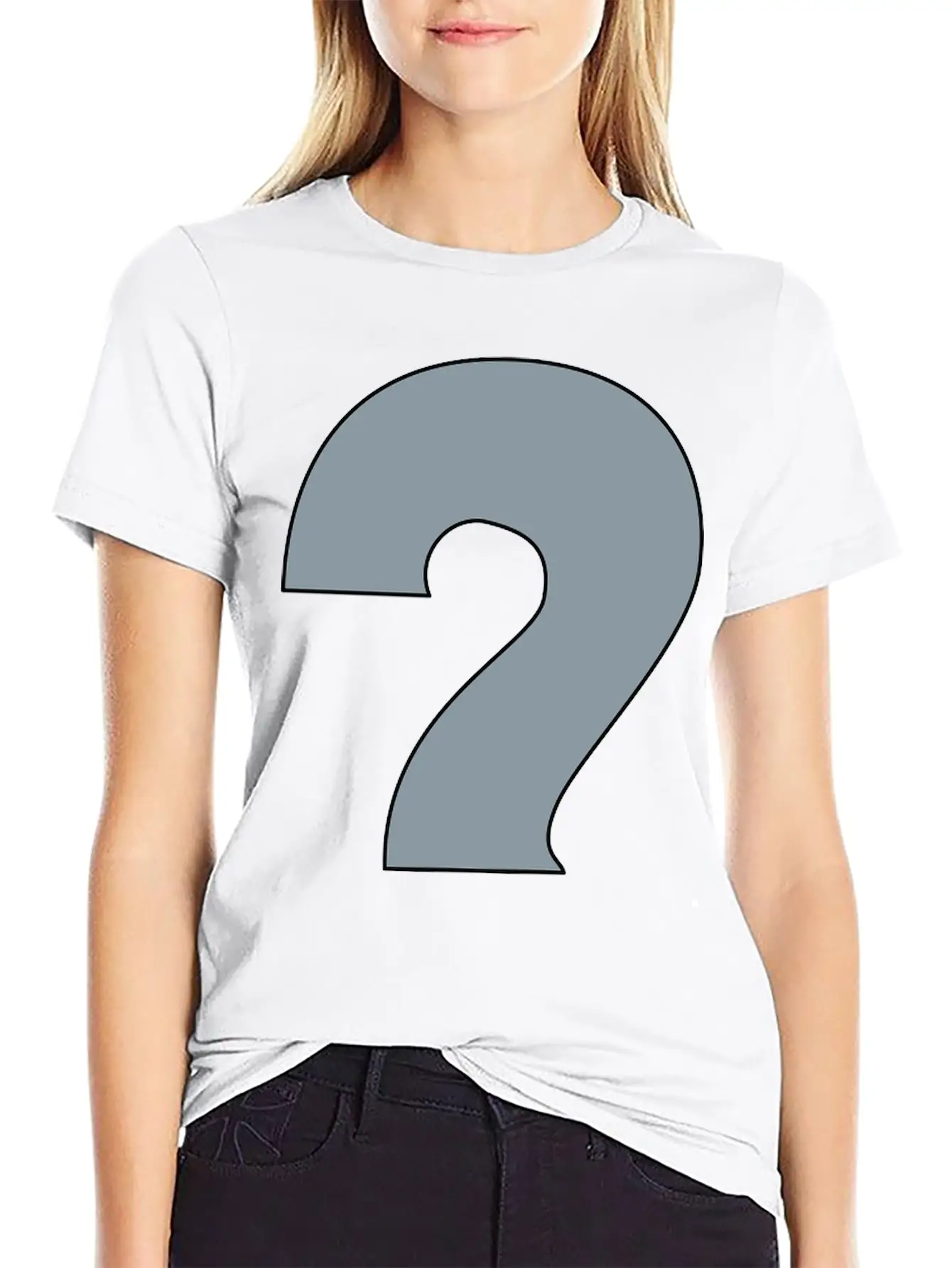 Water Question Mark Basic Graphic T-Shirt – Daily Comfort In Soft Cotton