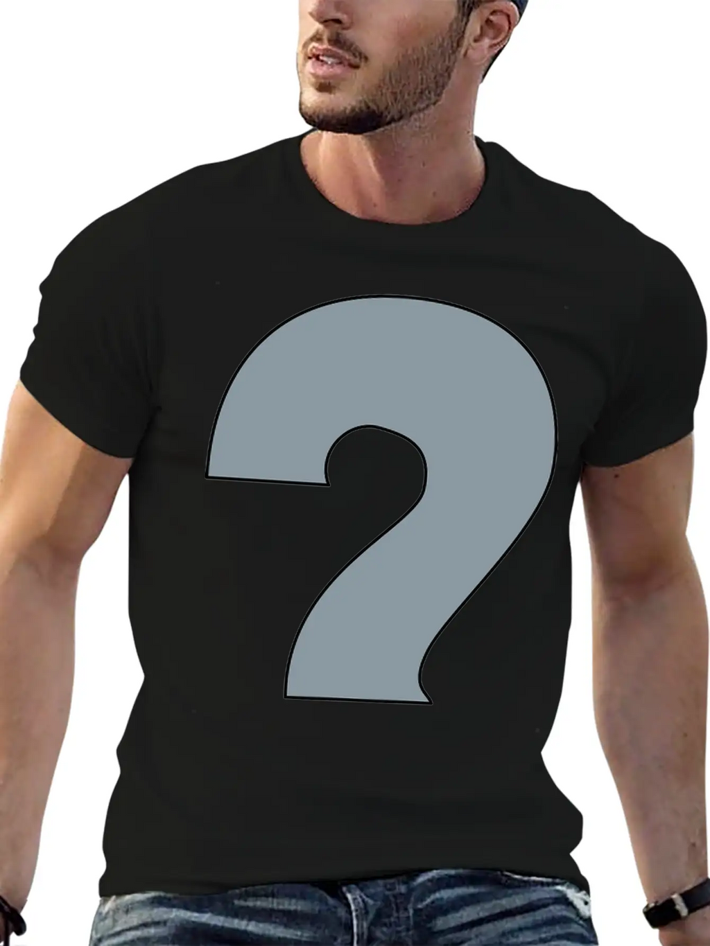 Water Question Mark Basic Graphic T-Shirt – Daily Comfort In Soft Cotton