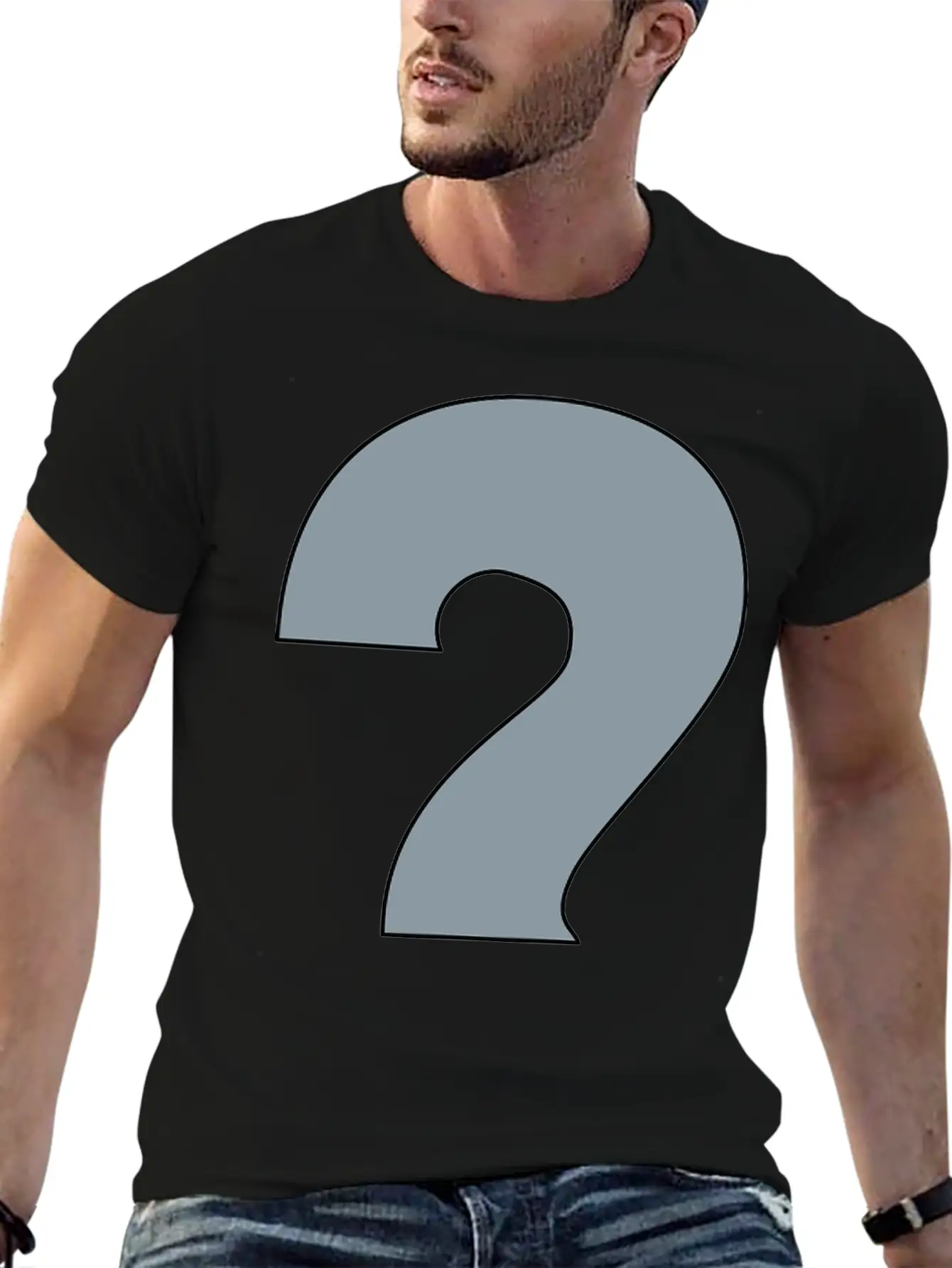 Water Question Mark Basic Graphic T-Shirt – Daily Comfort In Soft Cotton