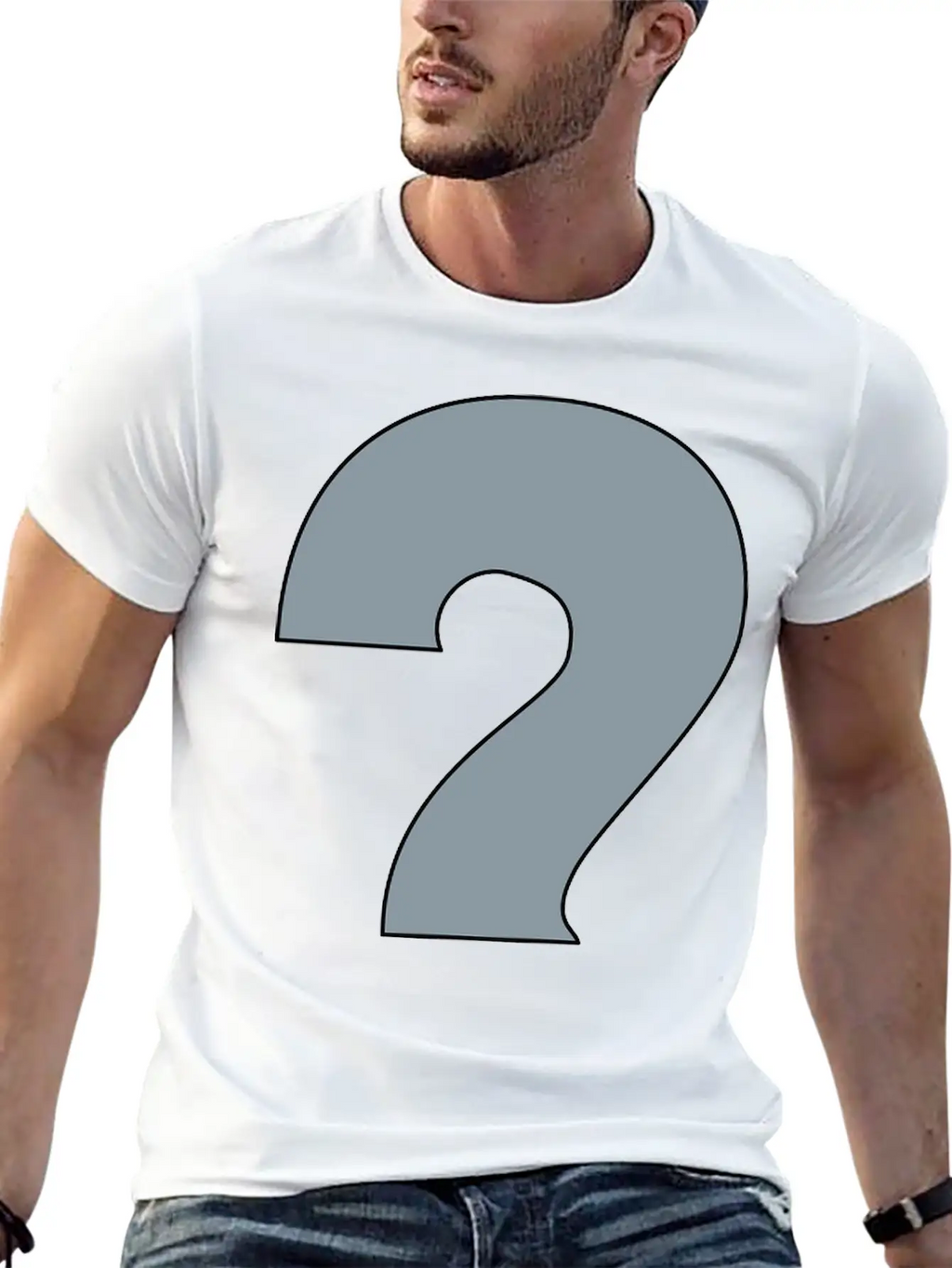 Water Question Mark Basic Graphic T-Shirt – Daily Comfort In Soft Cotton