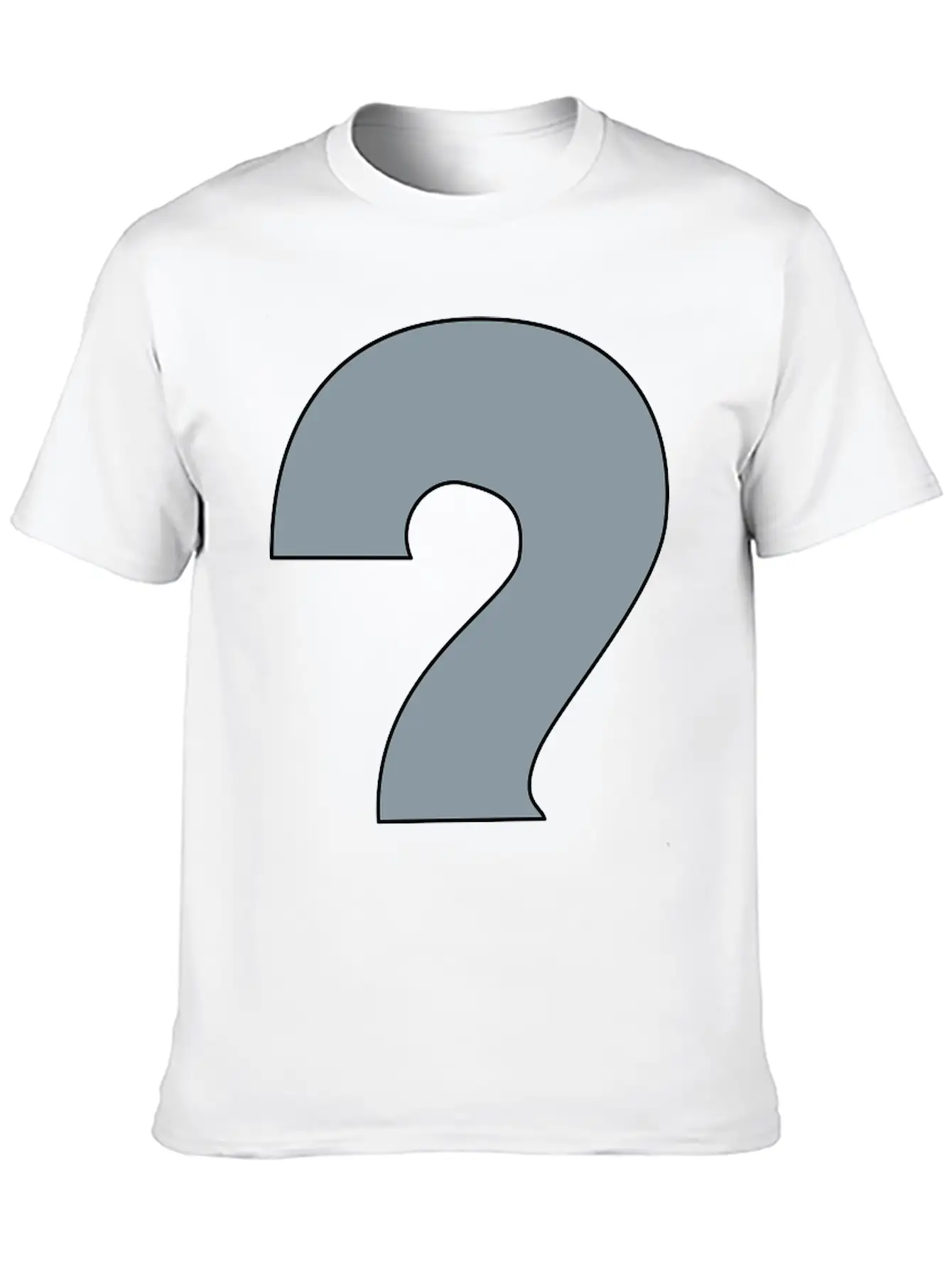Water Question Mark Basic Graphic T-Shirt – Daily Comfort In Soft Cotton