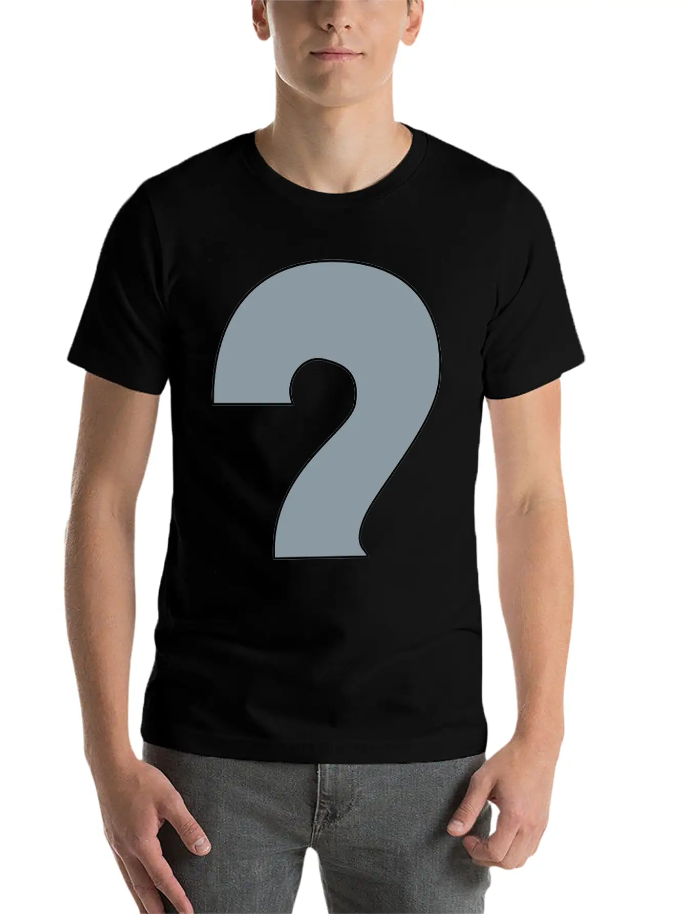 Water Question Mark Basic Graphic T-Shirt – Daily Comfort In Soft Cotton