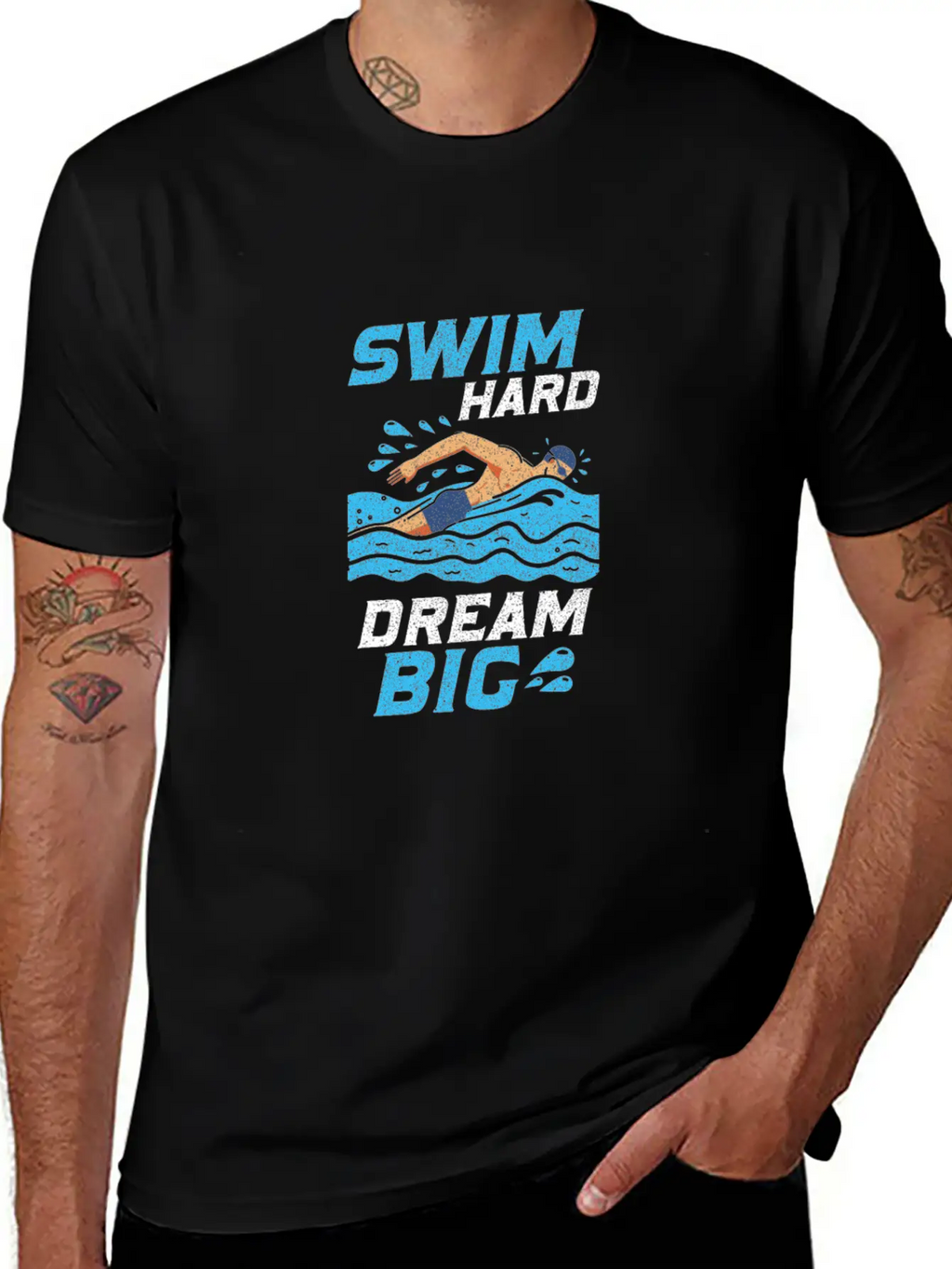 Water Sports Swimming Basic Graphic T-Shirt – Daily Comfort In Soft Cotton