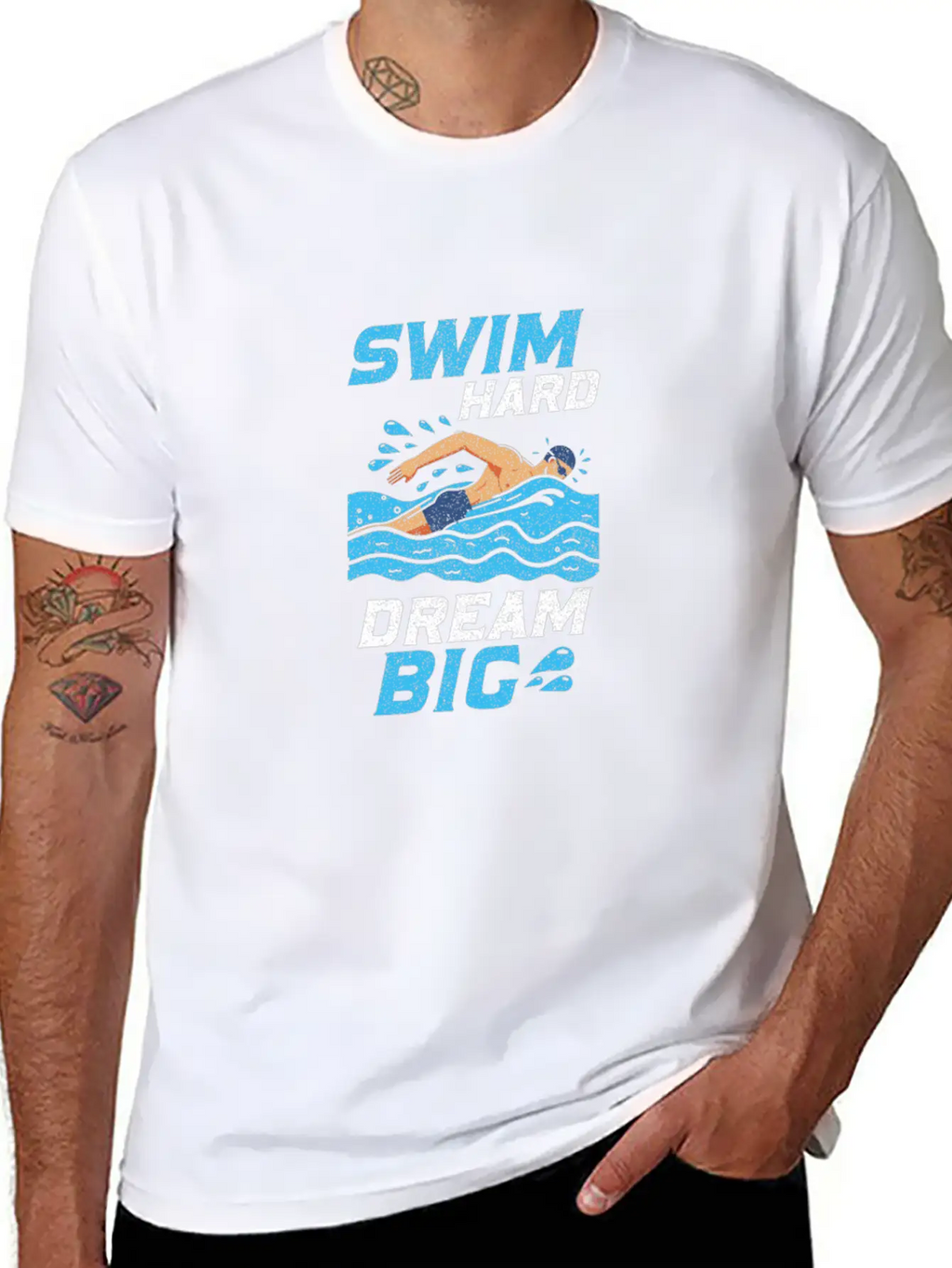 Water Sports Swimming Basic Graphic T-Shirt – Daily Comfort In Soft Cotton