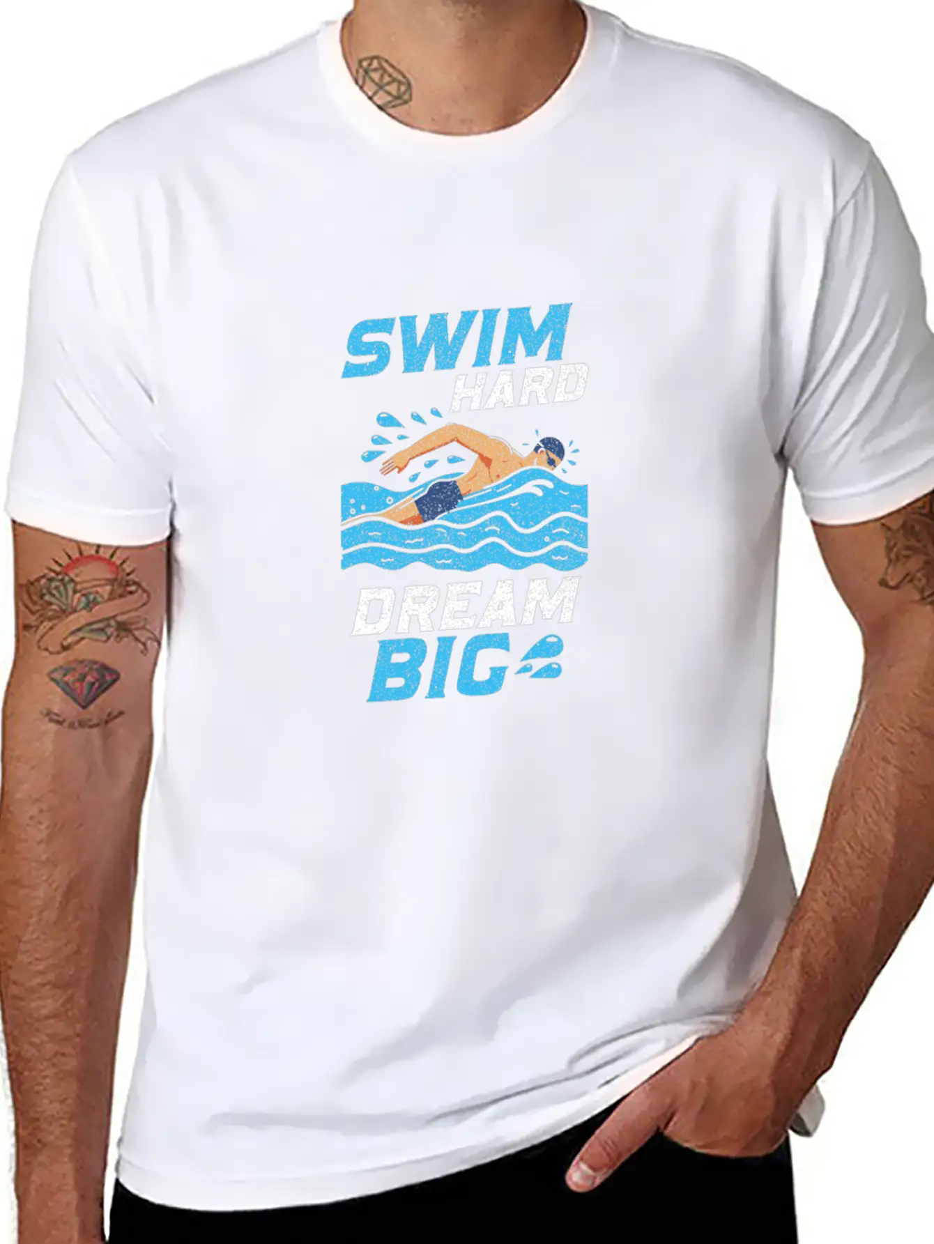 Water Sports Swimming Basic Graphic T-Shirt – Daily Comfort In Soft Cotton