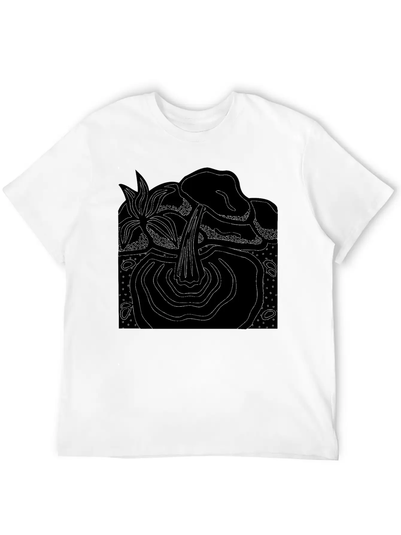 Water Spring Lineart Essential Cotton Tee For Daily Outfits – Unisex Style