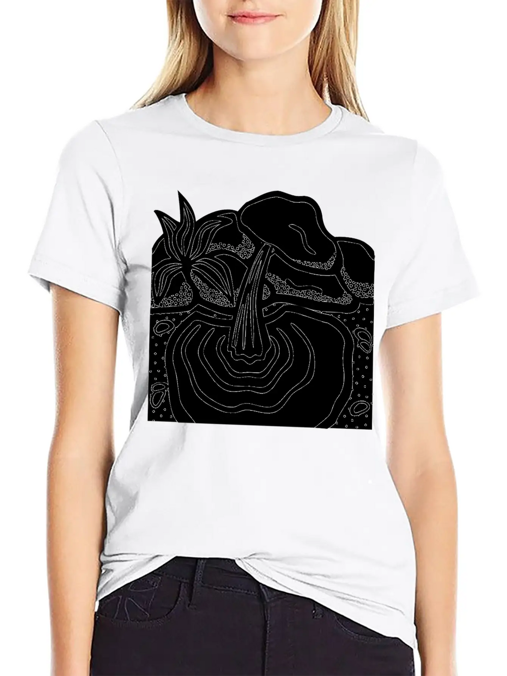 Water Spring Lineart Essential Cotton Tee For Daily Outfits – Unisex Style