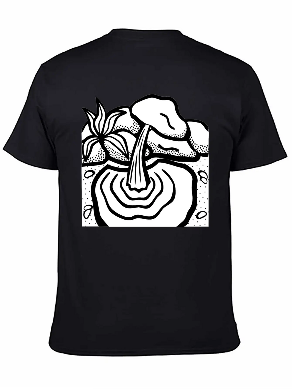 Water Spring Lineart Essential Cotton Tee For Daily Outfits – Unisex Style