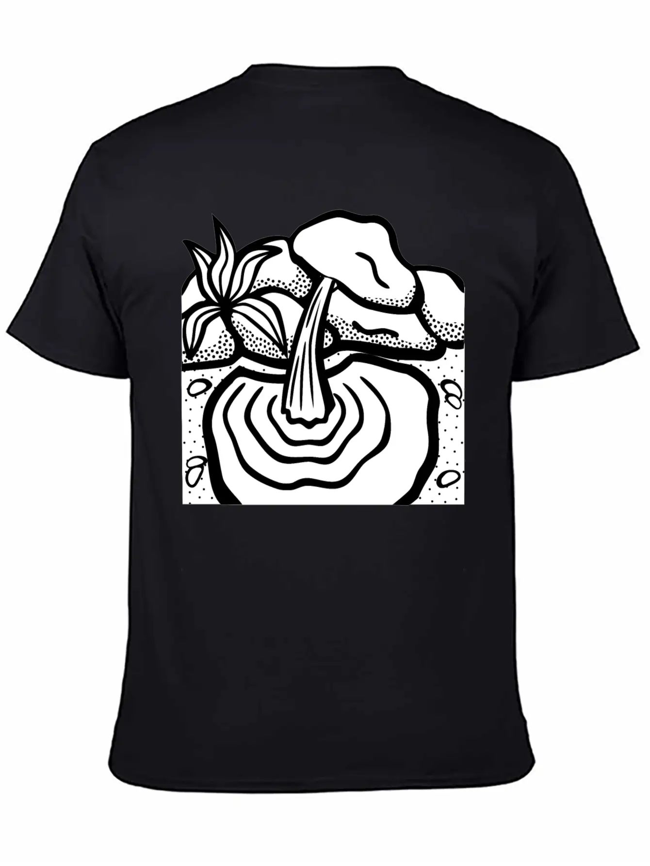 Water Spring Lineart Essential Cotton Tee For Daily Outfits – Unisex Style