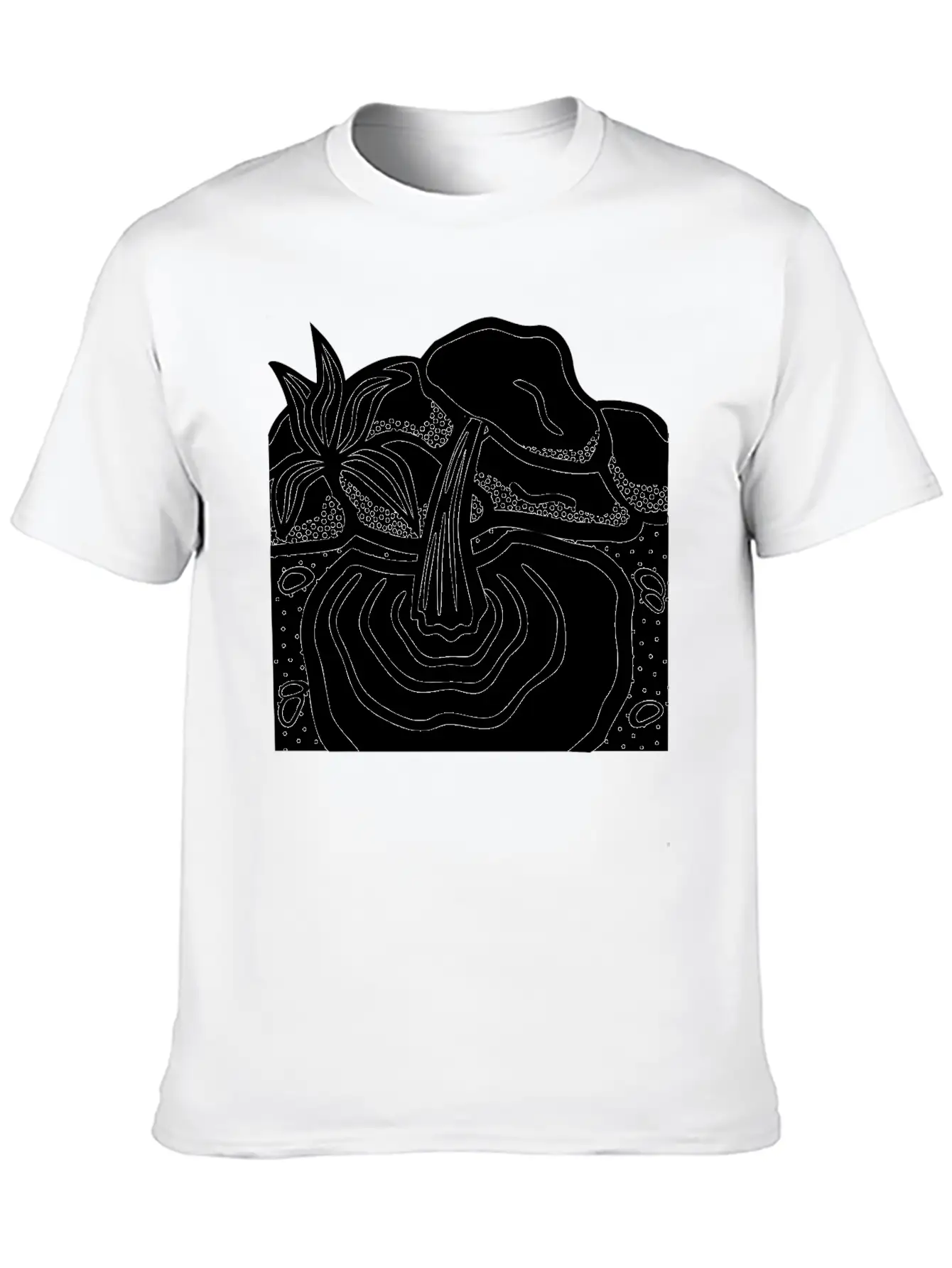 Water Spring Lineart Essential Cotton Tee For Daily Outfits – Unisex Style