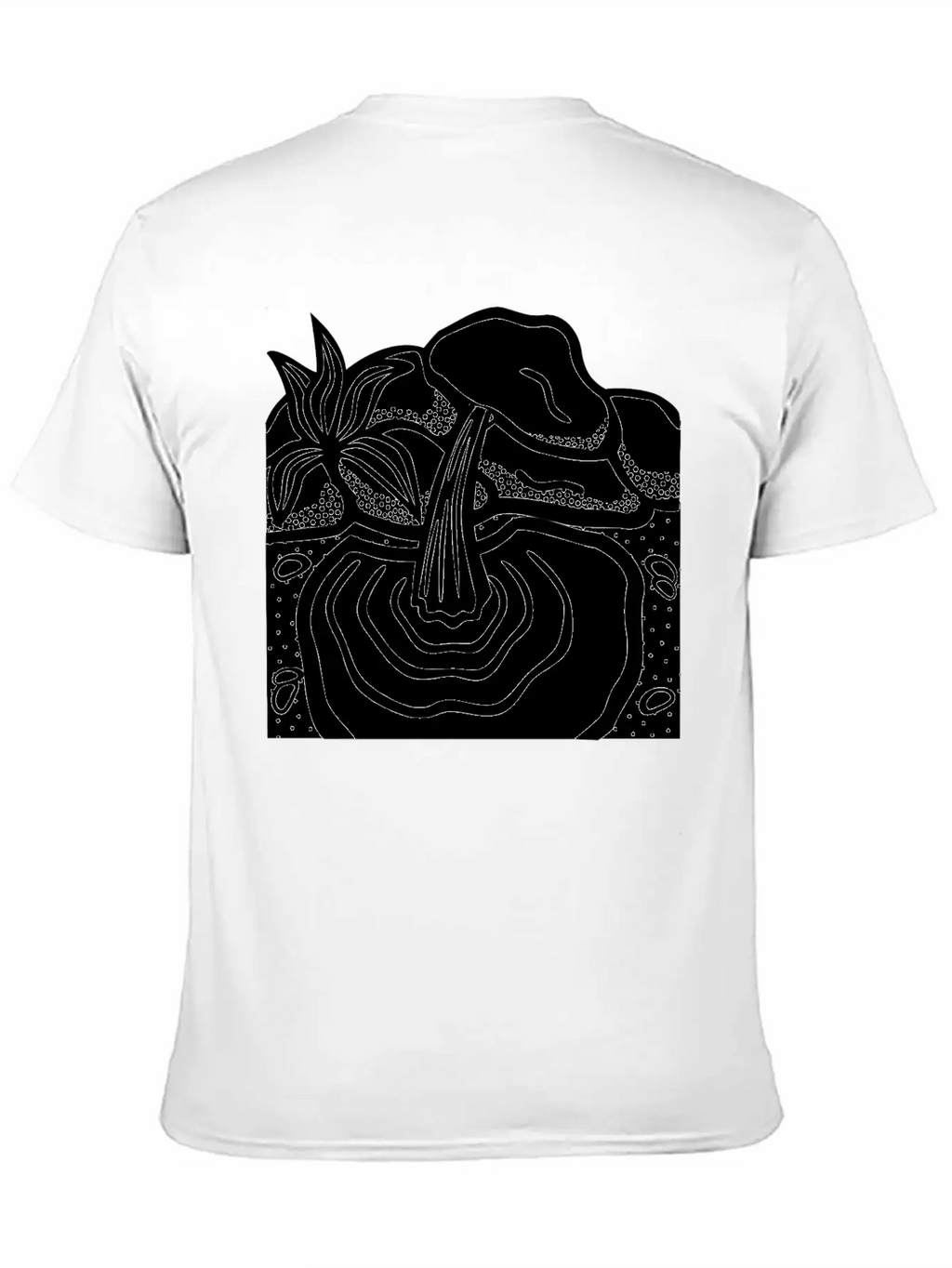 Water Spring Lineart Essential Cotton Tee For Daily Outfits – Unisex Style