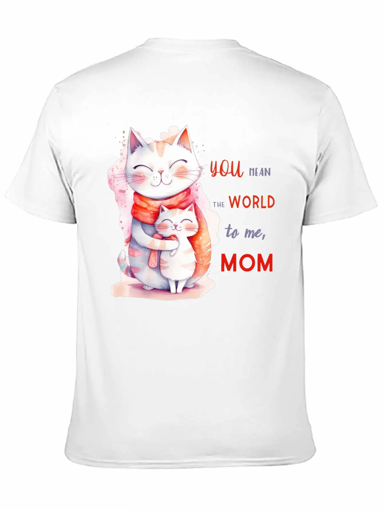 Watercolor Cute Cats Timeless Short Sleeve Tee – Comfy And Minimalist Design