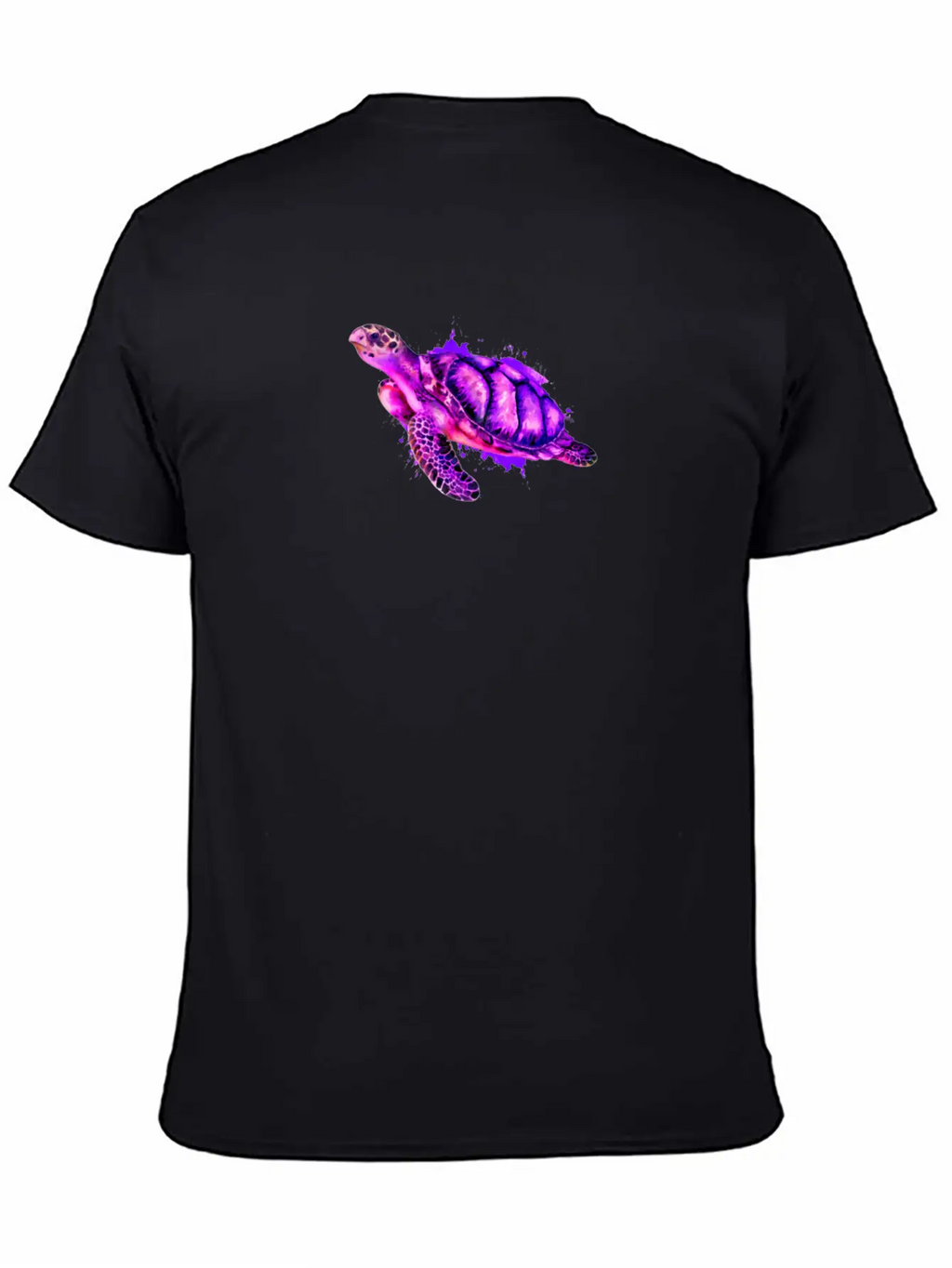 Watercolor Sea Turtle Purple Sea Turtle Classic Cotton Tee – Unisex Comfort For Any Season