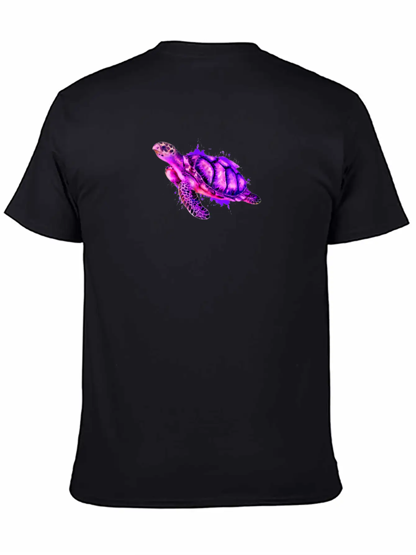 Watercolor Sea Turtle Purple Sea Turtle Classic Cotton Tee – Unisex Comfort For Any Season