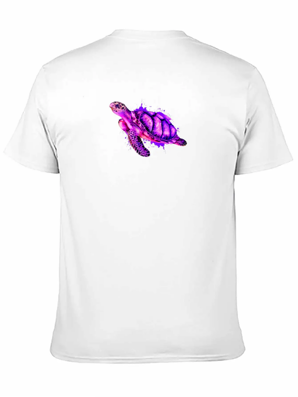 Watercolor Sea Turtle Purple Sea Turtle Classic Cotton Tee – Unisex Comfort For Any Season