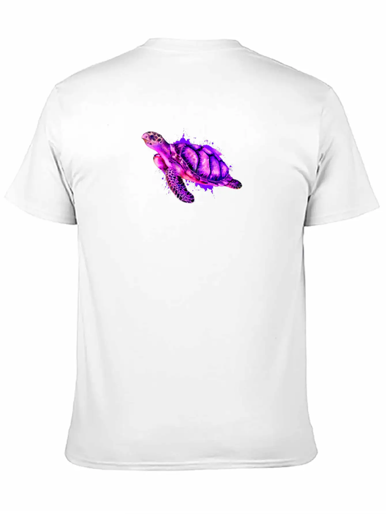 Watercolor Sea Turtle Purple Sea Turtle Classic Cotton Tee – Unisex Comfort For Any Season
