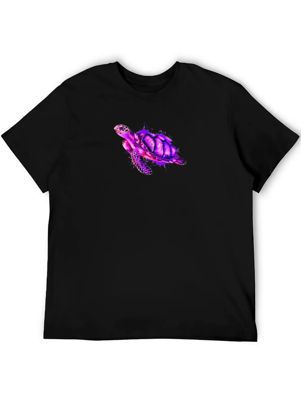 Watercolor Sea Turtle Purple Sea Turtle Classic Cotton Tee – Unisex Comfort For Any Season