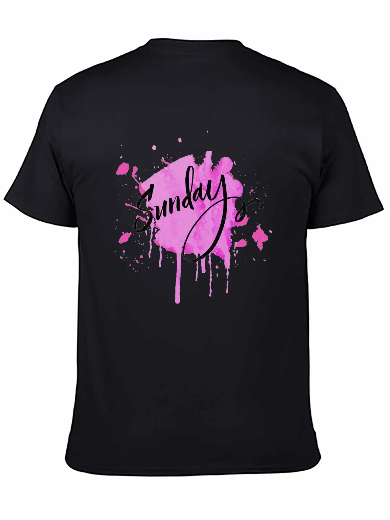 Watercolor Sunday Breathable Graphic T-Shirt – Perfect For Casual Days