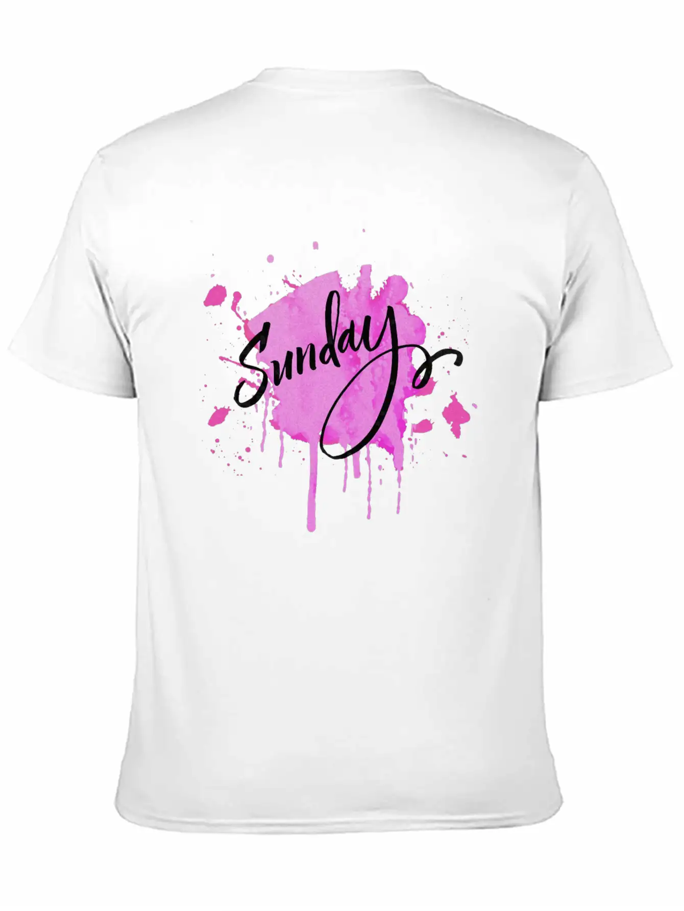 Watercolor Sunday Breathable Graphic T-Shirt – Perfect For Casual Days