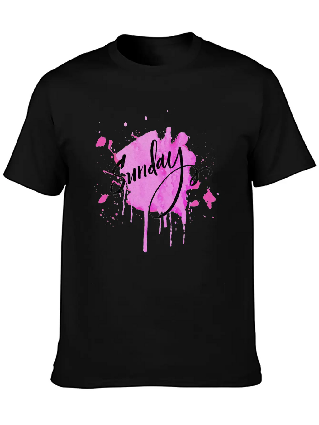 Watercolor Sunday Breathable Graphic T-Shirt – Perfect For Casual Days