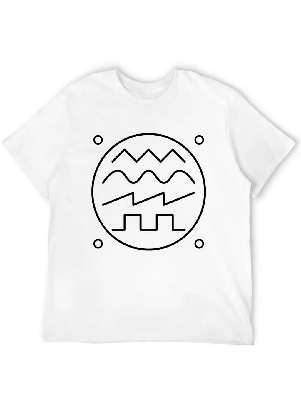 Waveform Electrical Engineering Electrician Essential Cotton Tee For Daily Outfits – Unisex Style