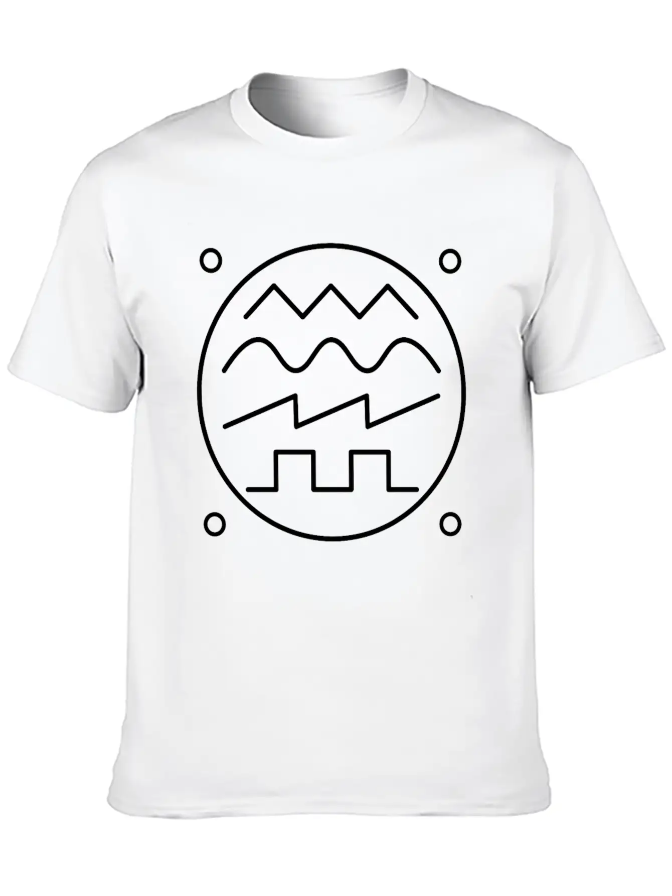 Waveform Electrical Engineering Electrician Essential Cotton Tee For Daily Outfits – Unisex Style