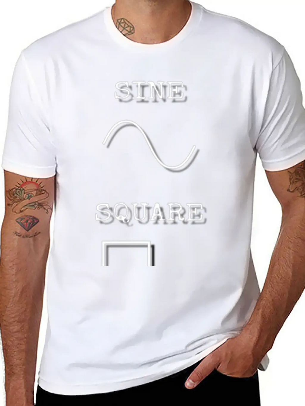 Waveforms Breathable Soft Cotton T-Shirt – Timeless Casual Look