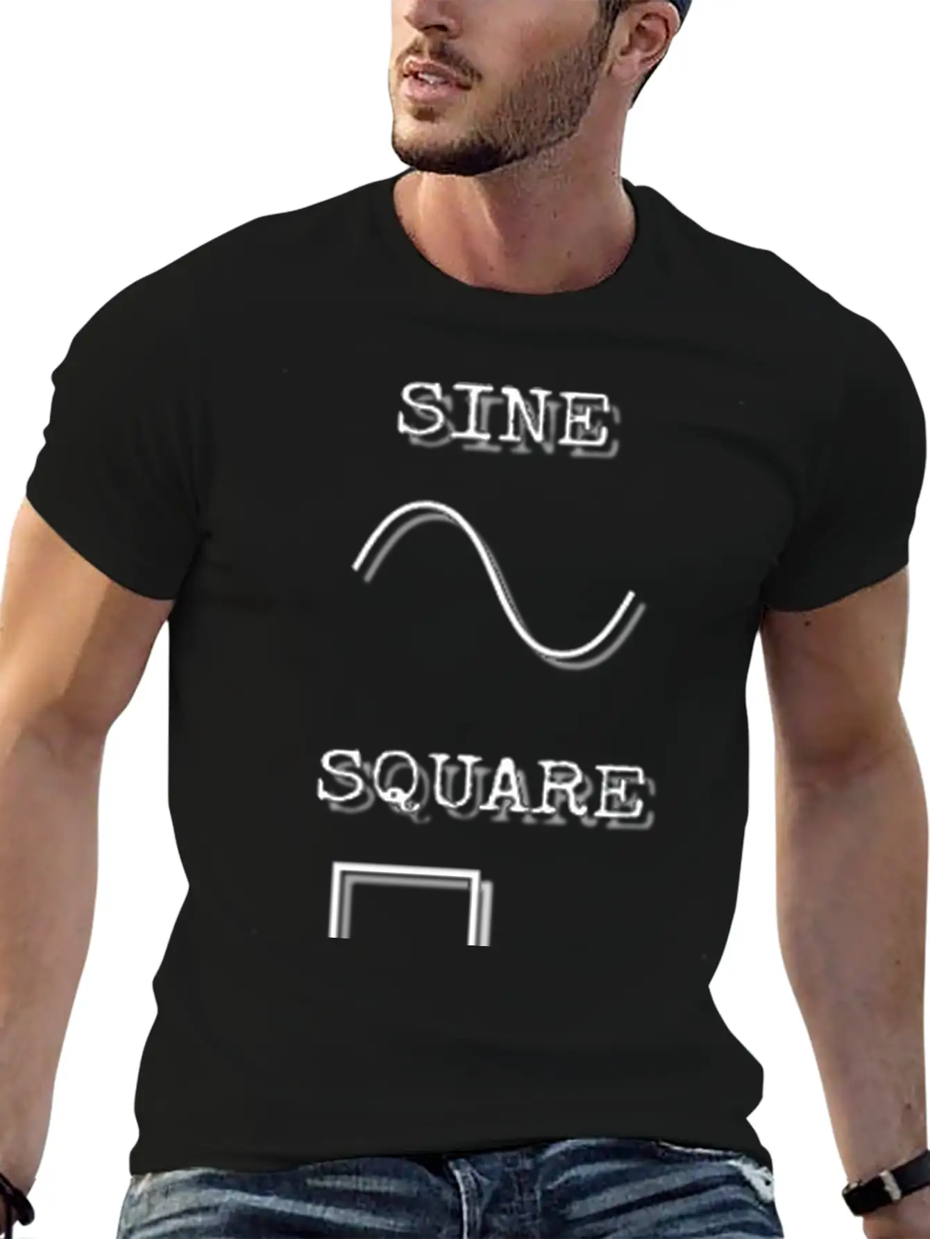 Waveforms Breathable Soft Cotton T-Shirt – Timeless Casual Look