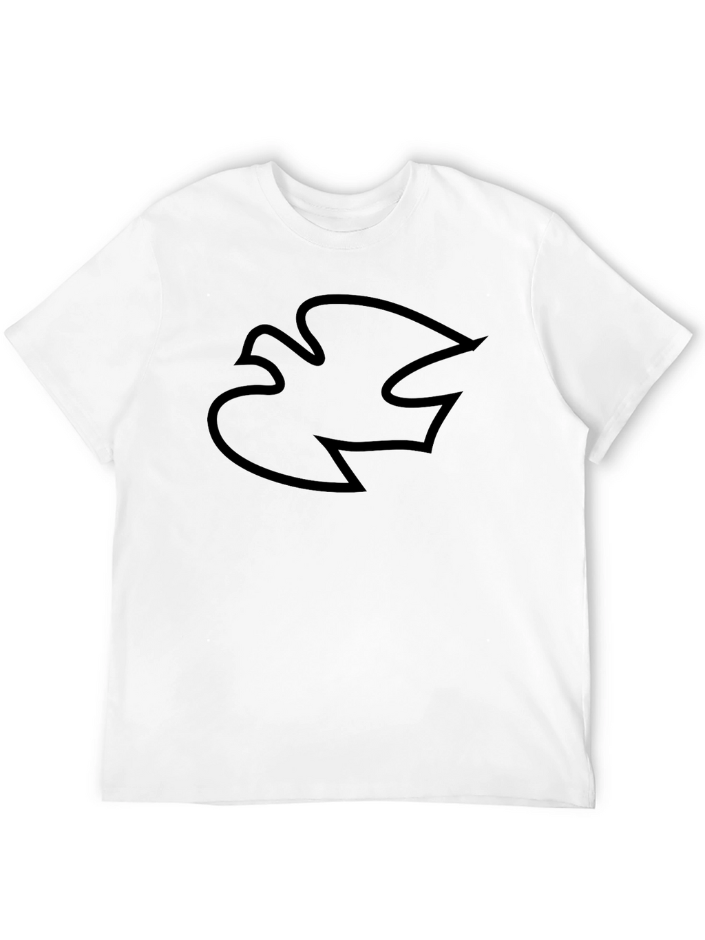 Stylish Black Dove Graphic T-Shirt