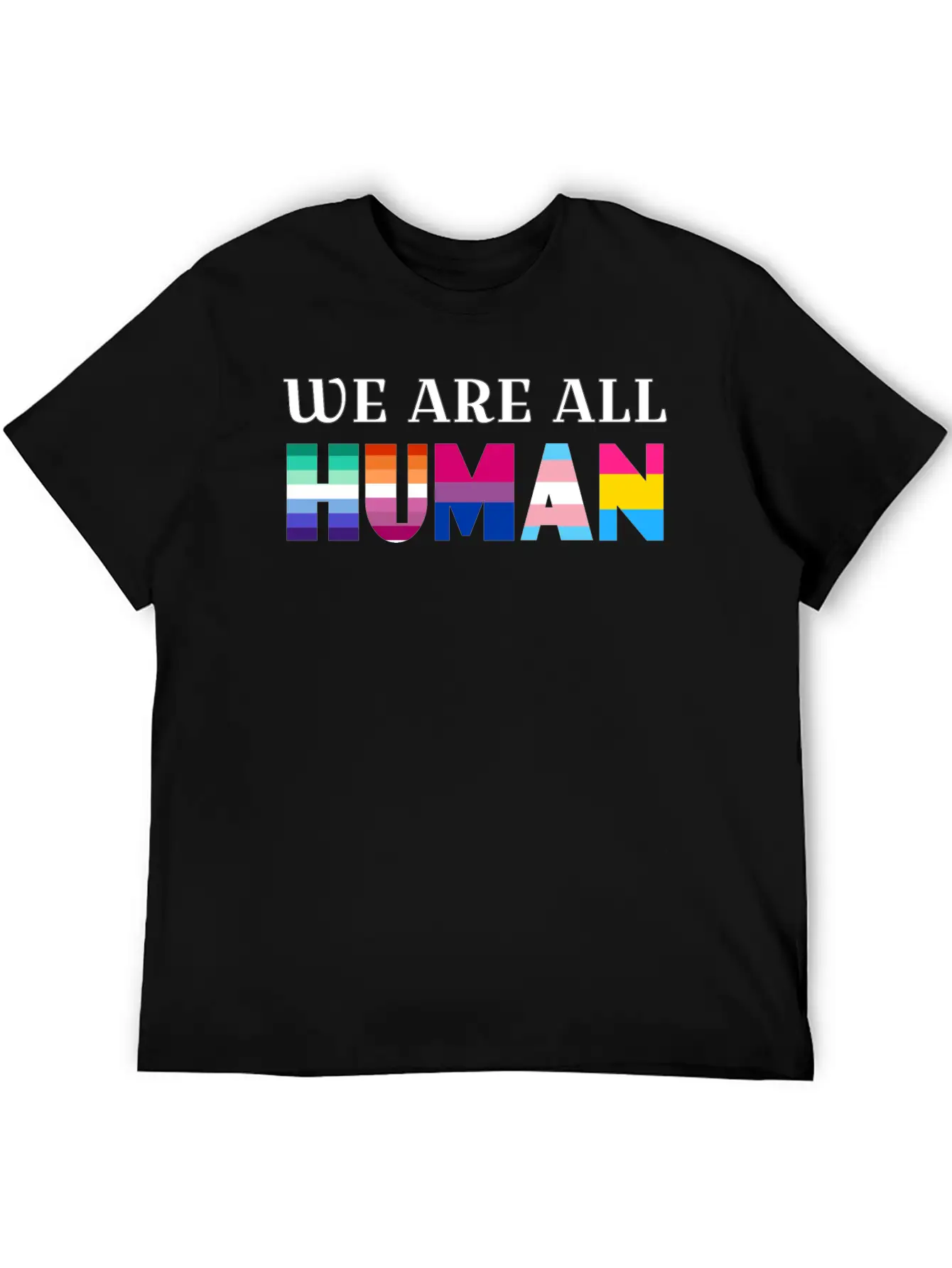 We Are All Human Stylish Everyday T-Shirt – Unisex Basic Cotton Tee