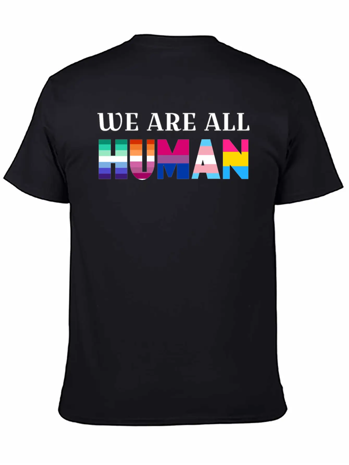 We Are All Human Stylish Everyday T-Shirt – Unisex Basic Cotton Tee