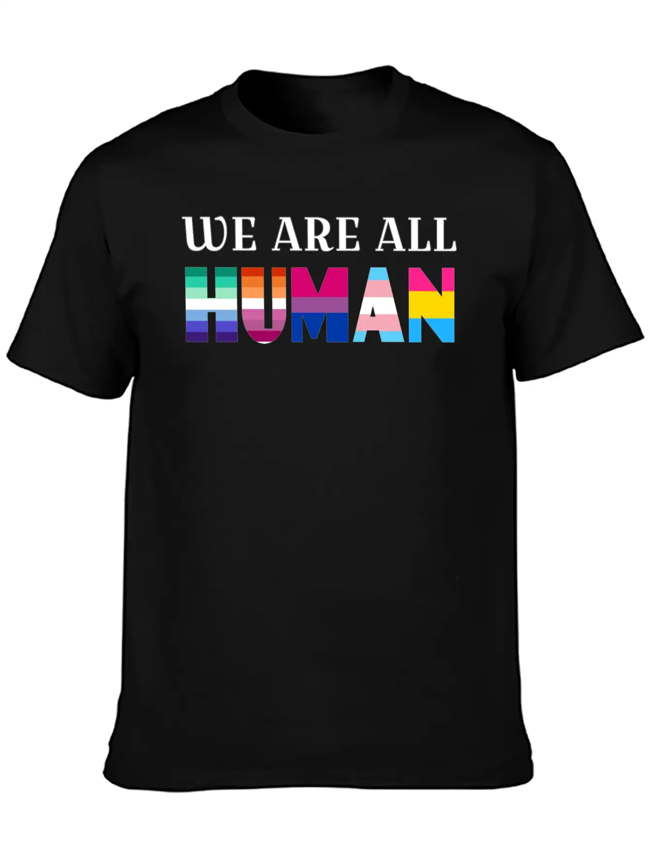 We Are All Human Stylish Everyday T-Shirt – Unisex Basic Cotton Tee