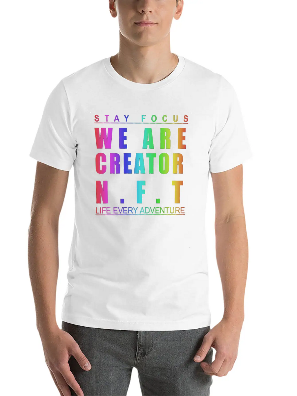 We Are Creator Nft BW Breathable Graphic T-Shirt – Perfect For Casual Days