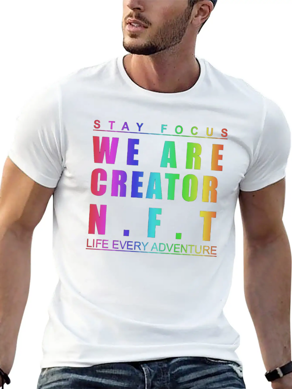 We Are Creator Nft BW Breathable Graphic T-Shirt – Perfect For Casual Days