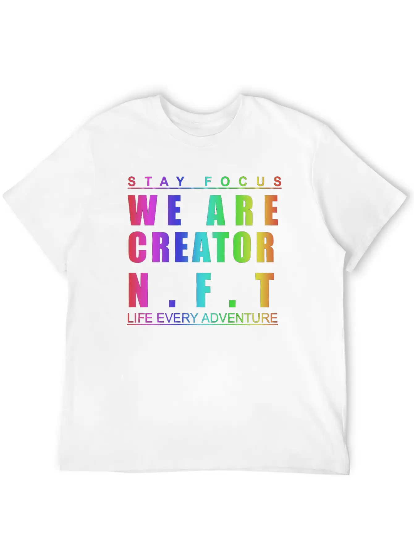 We Are Creator Nft BW Breathable Graphic T-Shirt – Perfect For Casual Days