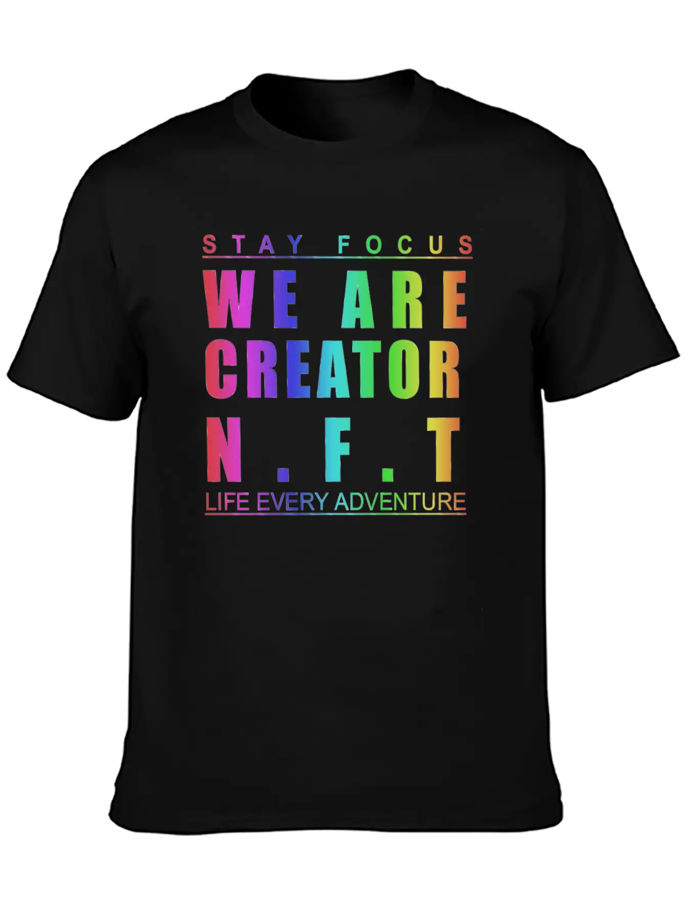 We Are Creator Nft BW Breathable Graphic T-Shirt – Perfect For Casual Days