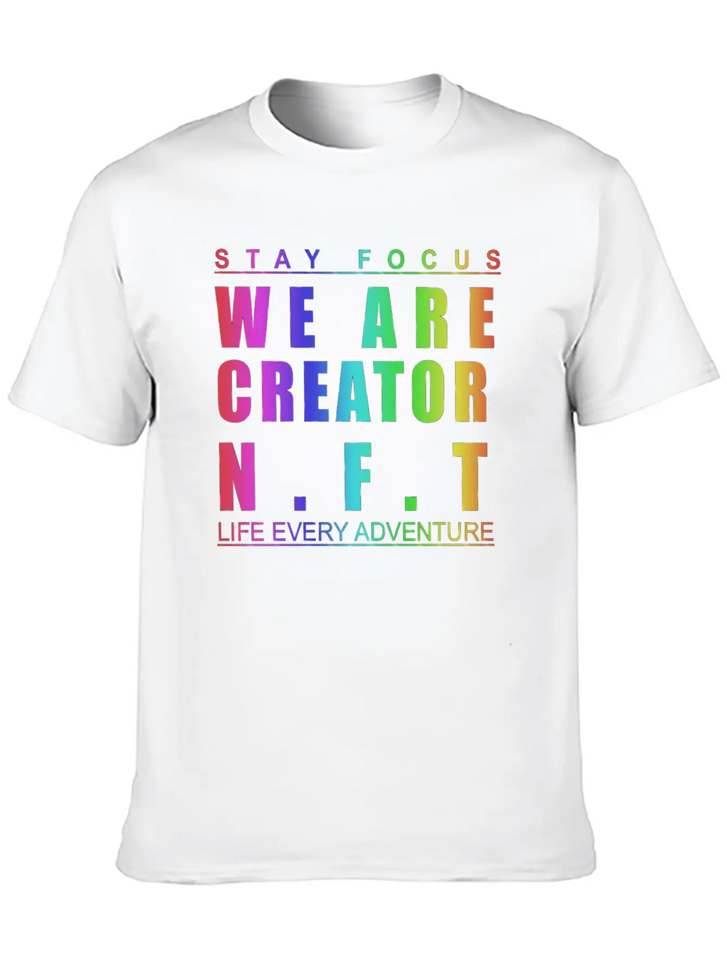 We Are Creator Nft BW Breathable Graphic T-Shirt – Perfect For Casual Days