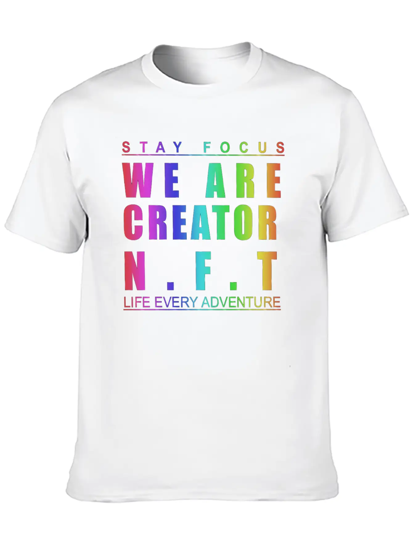 We Are Creator Nft BW Breathable Graphic T-Shirt – Perfect For Casual Days