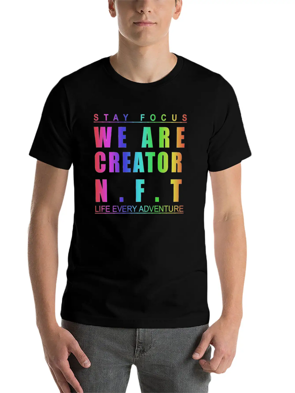 We Are Creator Nft BW Breathable Graphic T-Shirt – Perfect For Casual Days