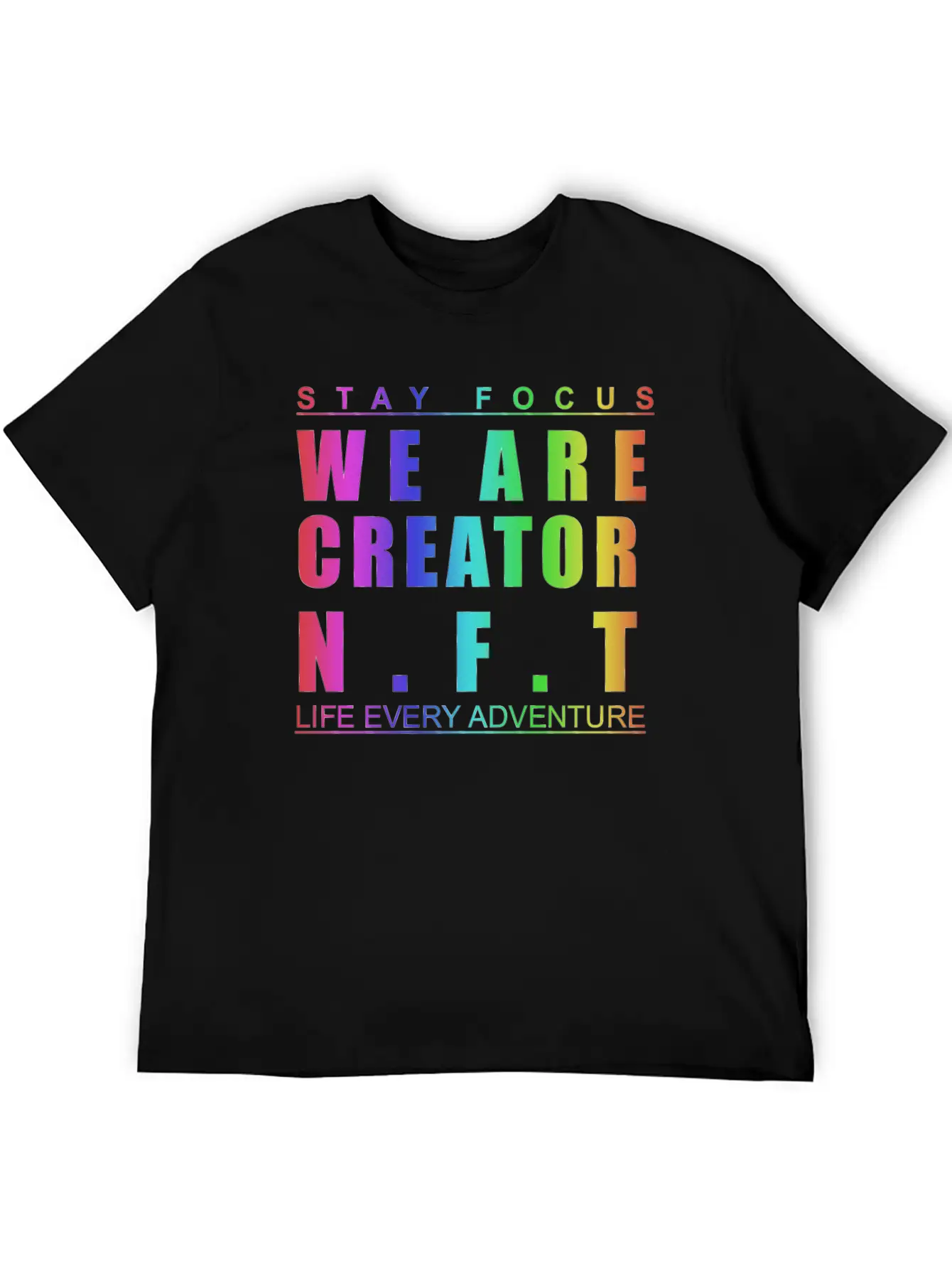 We Are Creator Nft BW Breathable Graphic T-Shirt – Perfect For Casual Days