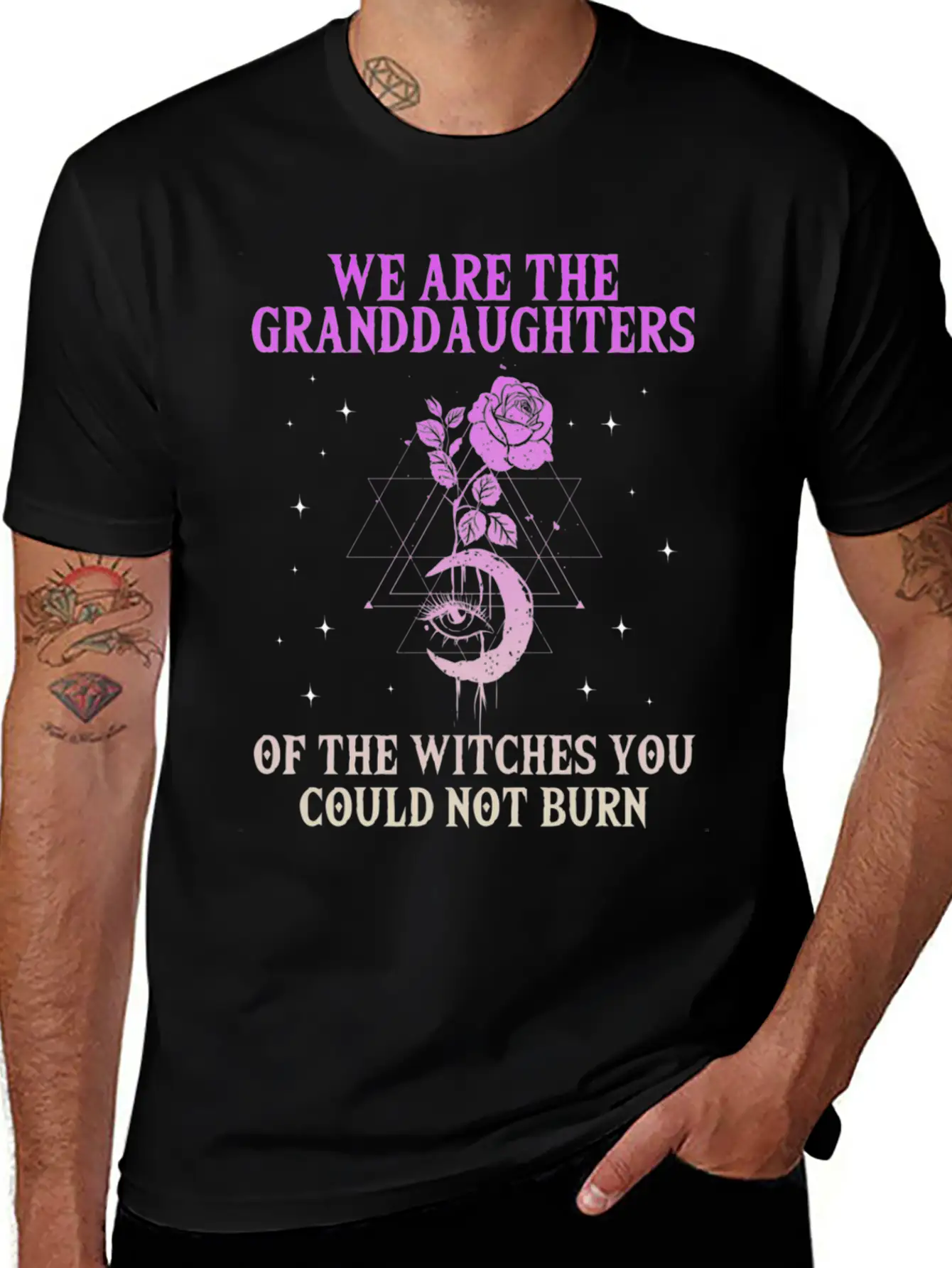 We Are The Granddaughters Of The Witches You Could Basic Graphic T-Shirt – Daily Comfort In Soft Cotton