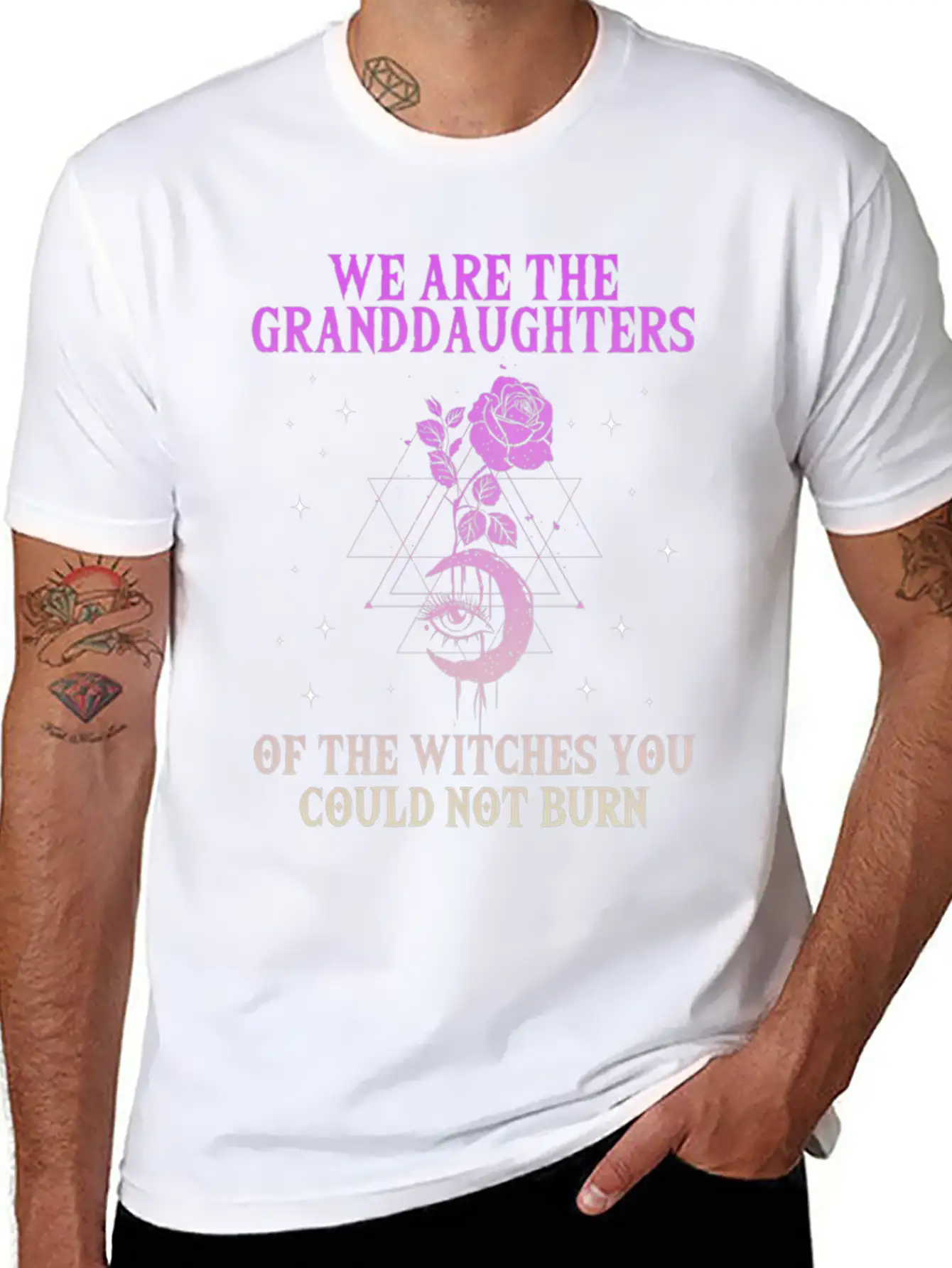 We Are The Granddaughters Of The Witches You Could Basic Graphic T-Shirt – Daily Comfort In Soft Cotton